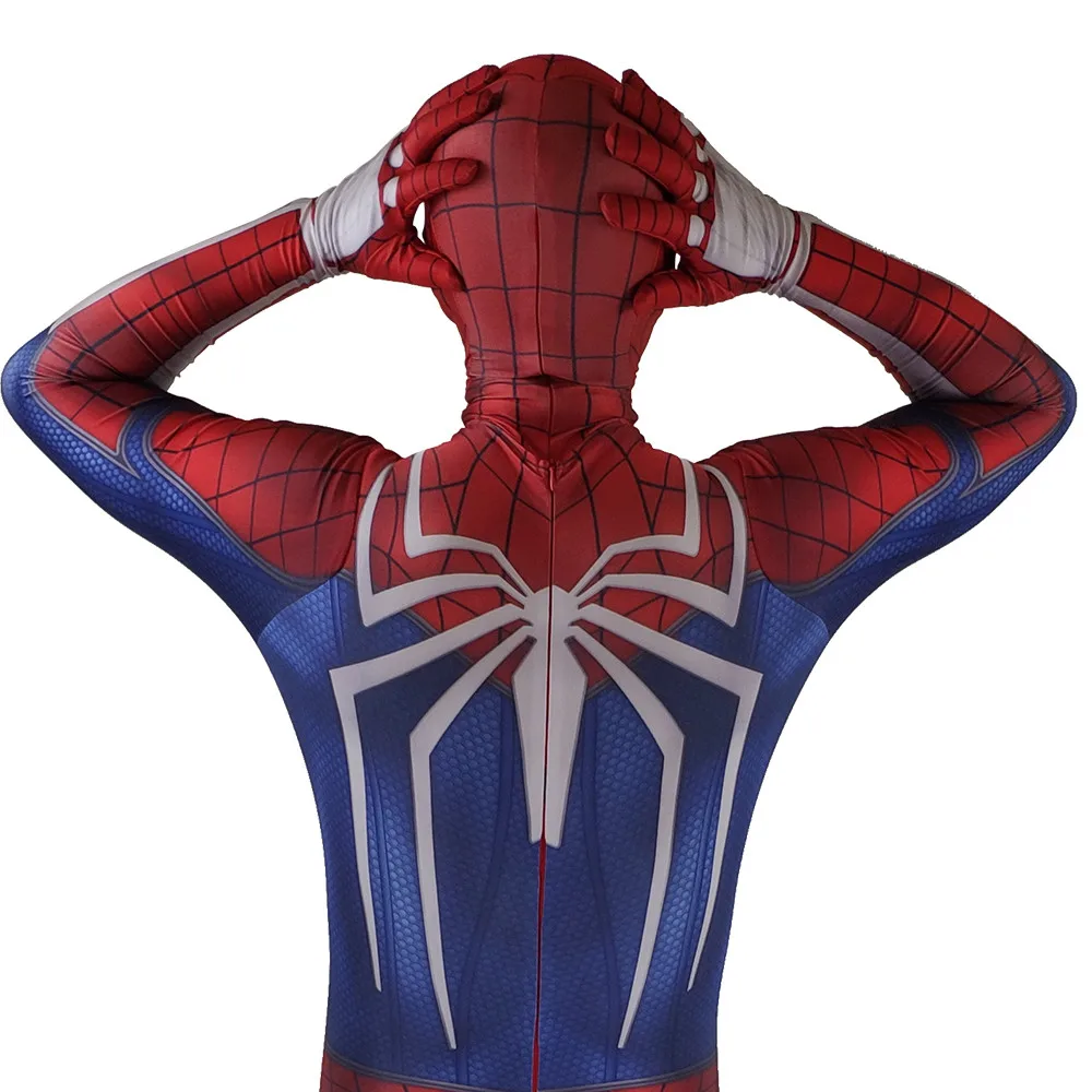 Бессонница игры PS4 Удивительный Человек-паук Косплэй костюм Зентаи Человек-паук супергероя Боди Комбинезоны Костюмы на Хэллоуин