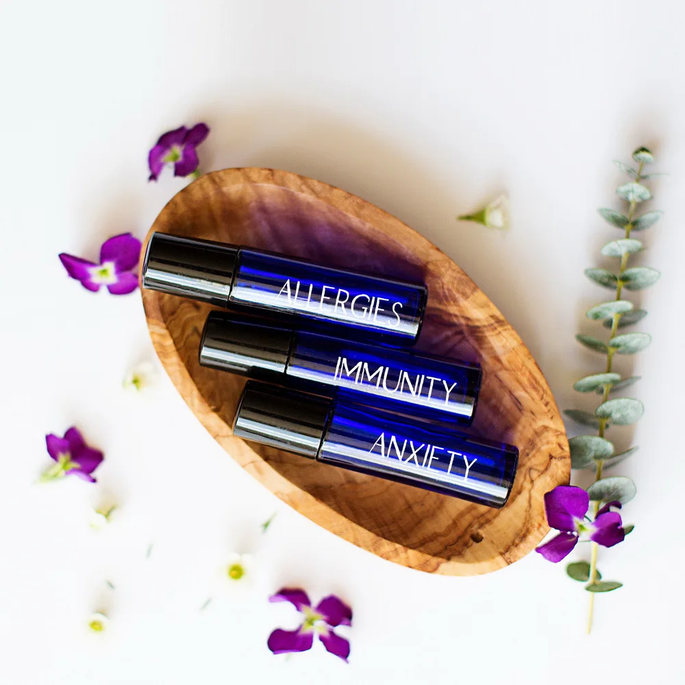 24pcs New Empty Cobalt Blue 10ml Glass Roller Bottles with Stainless Steel Metal Roll On Balls 3