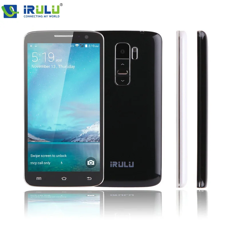 Irulu 3 г андроид 4.4 смарт-мобильный телефон U2 5.0 &quot MTK6582 четырехъядерных процессоров