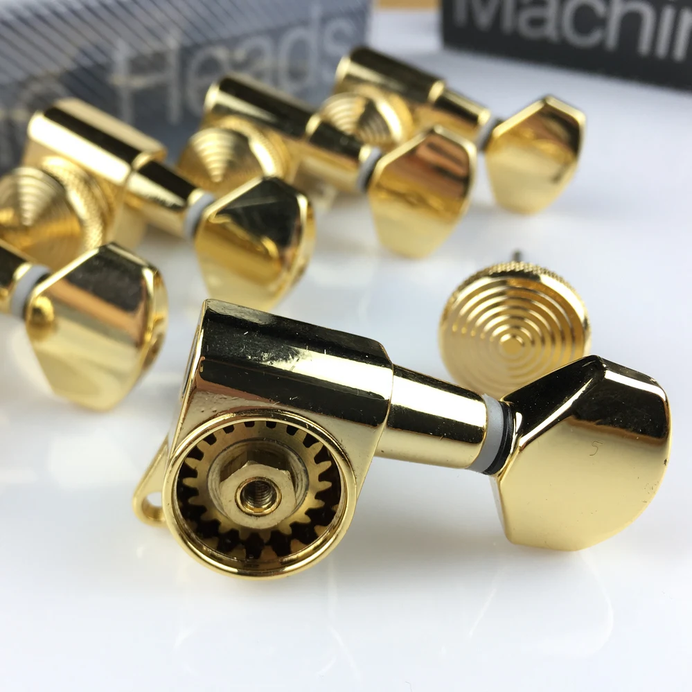 Billige Neue Gold Gitarre Locking Tuners Elektrische Gitarre Mechaniken Mechaniken JN 07SP Schloss Tuning Pegs (Mit verpackung)