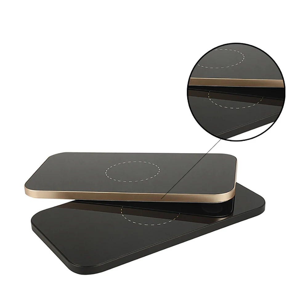 BBSW Aluminum & Acrylic 5W Qi Wireless Charger Charging Pad For iPhone X 8 SAMSUNG Galaxy Note 8 S8 Plus S7 S6 S6 Edge+ Note 5  (6)