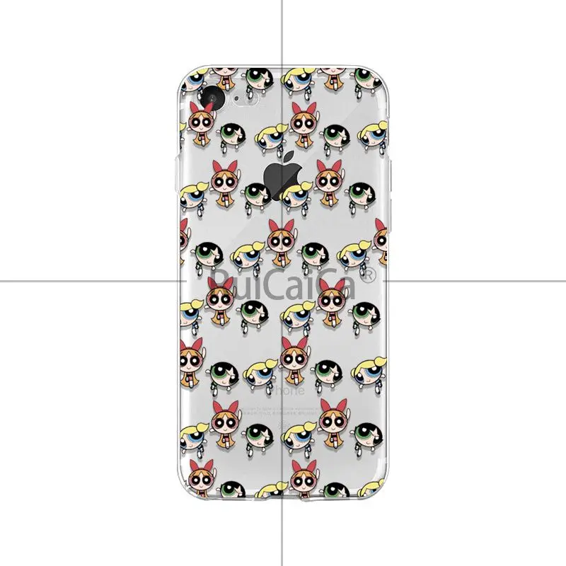 Ruicaica милый Powerpuff девушки Прозрачный мягкий ТПУ чехол для телефона Apple iPhone 8 7 6 6 S Plus X XS MAX 5 5S SE XR сотовые телефоны