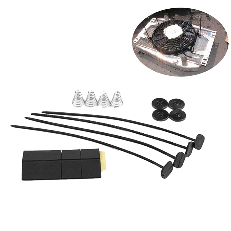 

New Electric Fan Mounting Kit Tie Rod Bracket Set for Chevy Ford Mopar SBC BBC 350 302 CSL2018