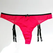 Красный бант украшения сексуальные подвязки ремни с стринги для чулок женщин/леди подвязки GA1164