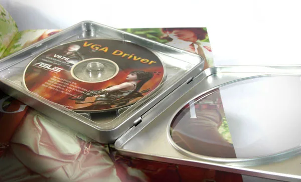 Прозрачное окно Металл Bland DIY чехол для хранения жестяная коробка Muji один CD/VCD/DVD