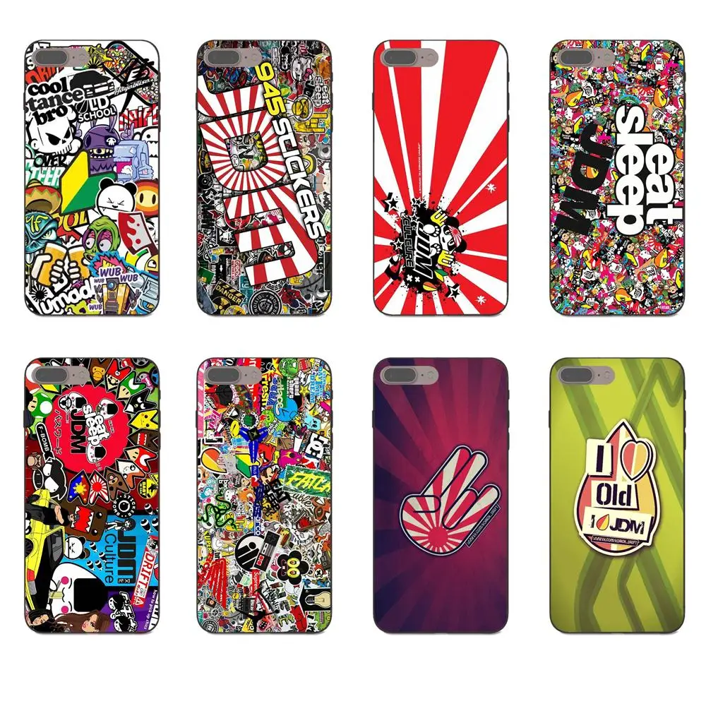 

Sticker Bomb Eat Sleep Jdm Soft Patterns For Huawei Honor 5A 6A 6C 7A 7C 7X 8A 8C 8X 9 10 P8 P9 P10 P20 P30 Mini Lite Plus