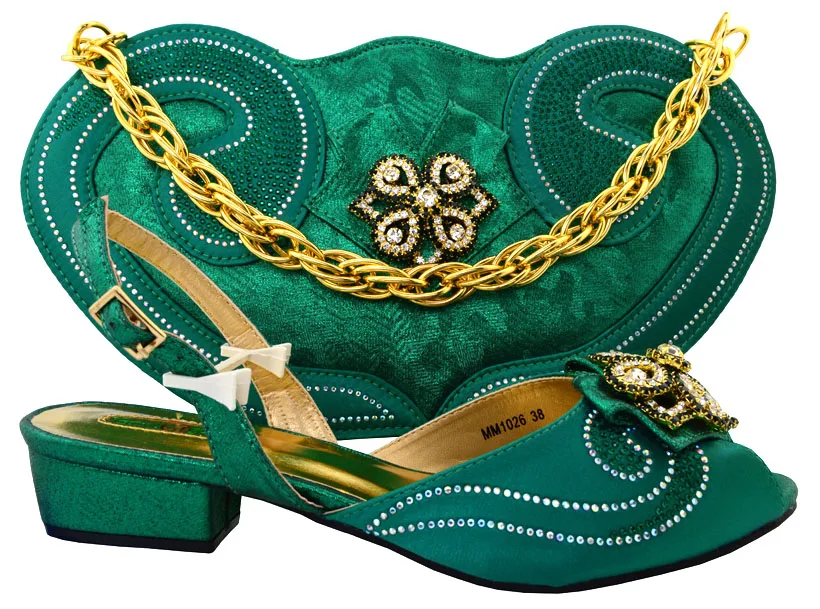 African Shoes and Bag for Woman Italian Elegant Women Shoes and Bag
