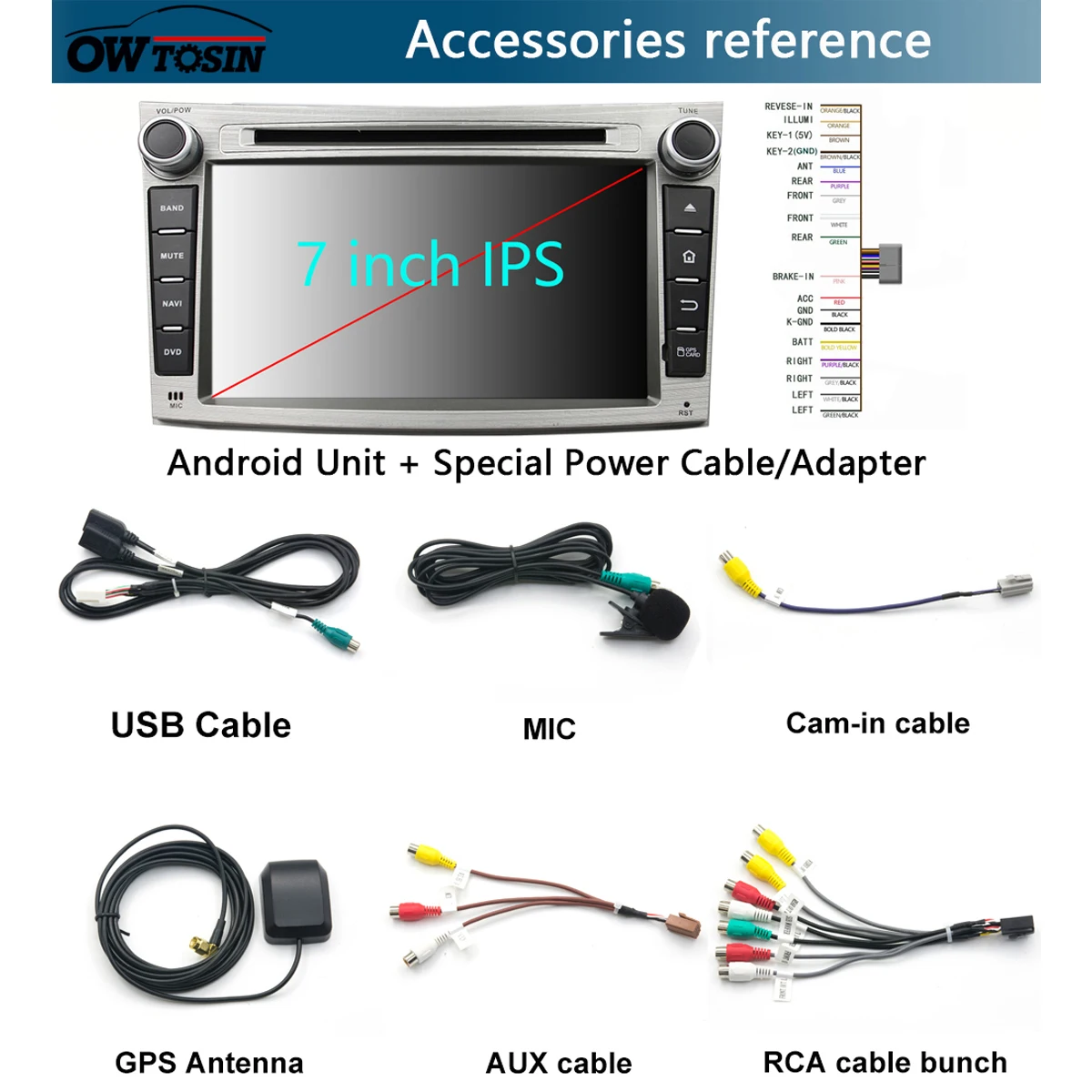 Flash Deal 7" IPS 1920*1080 8Core 4G RAM+64G ROM Android 9.0 Car DVD Player For Subaru Legacy Outback 2009-2014 DSP Radio GPS Parrot BT 4