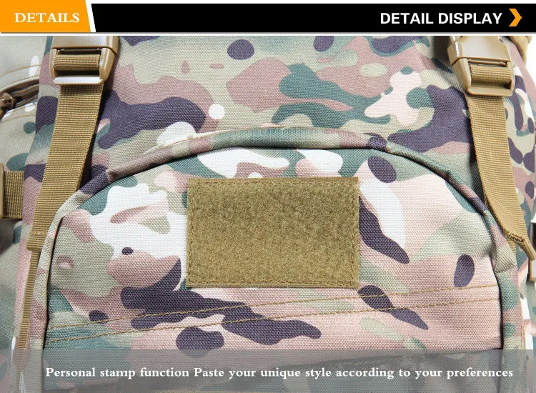 Mochila de Acampamento Viagem dos Homens 50l ao ar Livre Militar Tático Grande Capacidade Bolsas Montanhismo Bolsa Caminhadas Mochila Mod. 1257083 25 Mochilas escal.