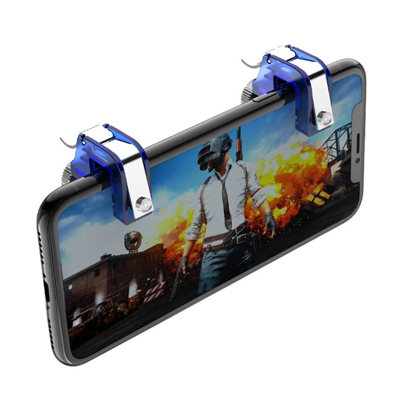 Pubg Controller Phone Game Controller Cooling Fan Gamepad Mobile Trigger Grip 6 Finger for Xiaomi IPhone Samsung Joypad Joystick