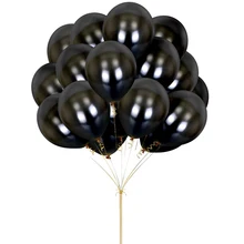 10pcs 12inch Thick 2.2g Black Latex Balloon Happy Birthday Wedding Decorations Party Supplies Ballon Inflatable Helium Kids Toys