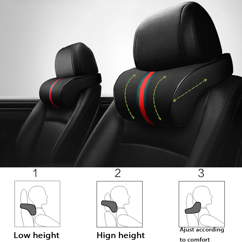 Подушка под шею ZD 1X для Citroen C4 C5 Hyundai Solaris I30 VW Polo T5 Ford Fiesta Fusion Mustang|vw headrest|headrest neck pillow