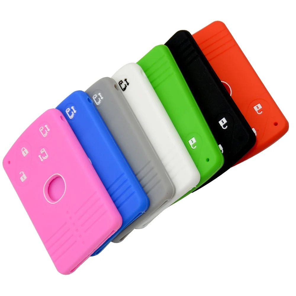 Silicone Rubber Key Fob Cover Skin Set Case For Renault 4 Buttons New Replacement Silica Gel Car Key Shell Protect Free Shipping (3)