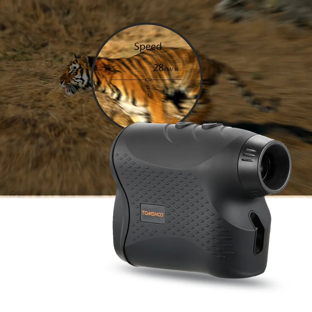 

600 Yards 6X25mm Laser Range Finder Golf Rangefinder Flag Locking Scan Fog Modes Distance Speed Measurement Range Finder