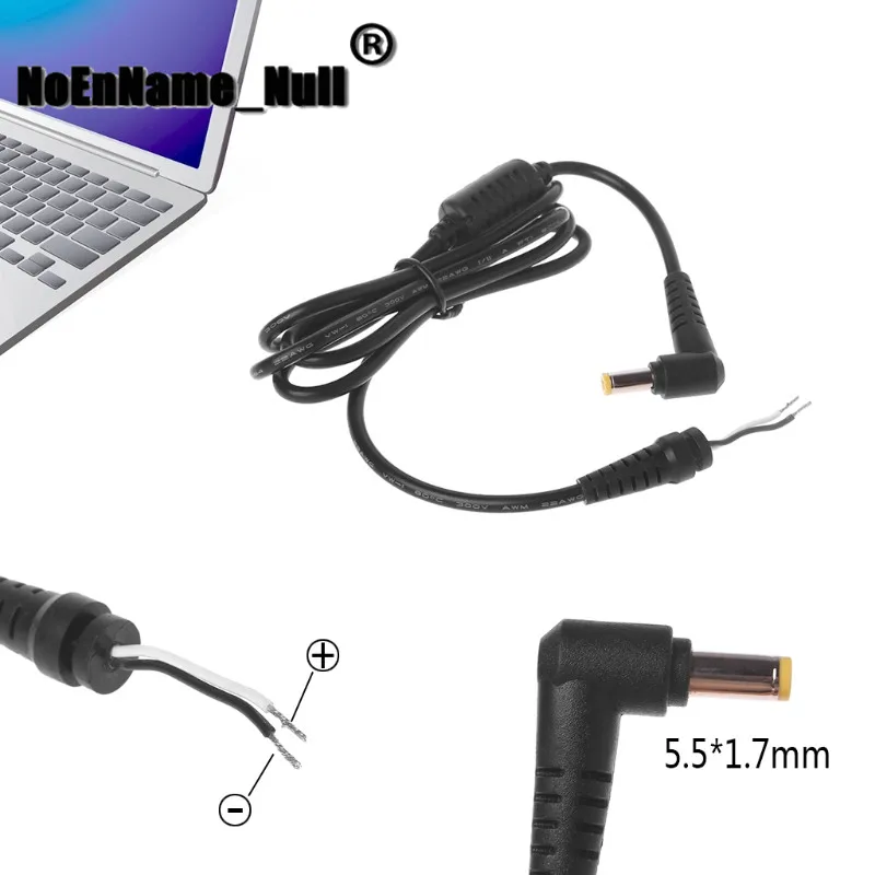 DC Charger Cable L Shaped Plug Connector Adapter With Pin For Hp Acer Laptop dropshipping