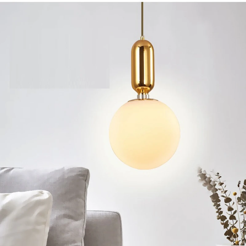 LukLoy современный шар подвесной светильник на шнуре Подвесная лампа для спальни гостиной кухни остров фойе магазин кафе кабинет