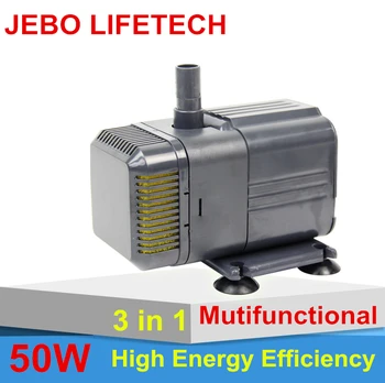 

JEBO LIFETECH Aquarium Filter 50W Multi-Function Submersible Filter Fish Tank Submersible Water Pump High Lift High Flow AP4500