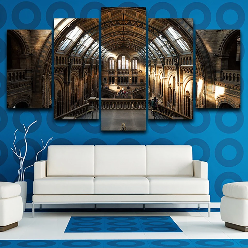 

Living Room Wall Art On Canvas Pictures HD Printed 5 PiecePcs Museum Landscape Modern Painting Home Decoration Posters Frame