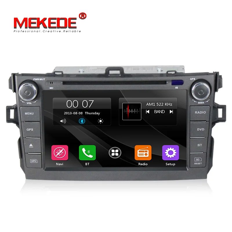 

MEKEDE free shipping 8''inch Car Multimedia Navigation System DVD Car Player For TOYOTA COROLLA 2007-2011 Car DVD Player