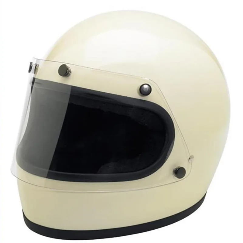 Autolover мотоциклетные шлемы с полным лицом унисекс Съемная безопасность Ретро мотоциклетный мотошлем