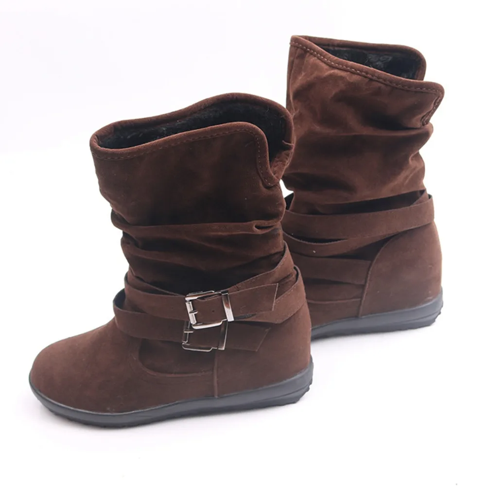 mid calf flat heel boots