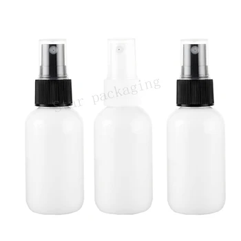 

100pcs 50ml white empty sprayer PET bottles,refillable setting spray plastic container PET,50cc deodorant plastic spray bottles