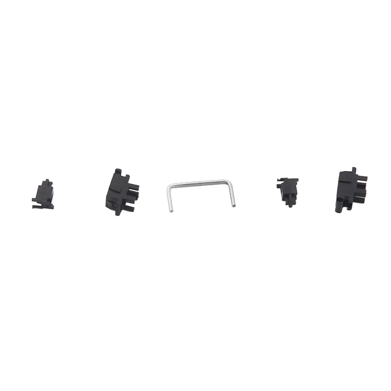  Transparent black Steel plate stabilizers shaft customization Mechanical keyboard plate mount