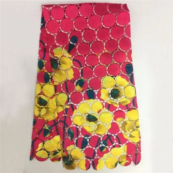 

High Quality nigerian guipure Lace /african cord lace/water soluble african lace fabric WS1101