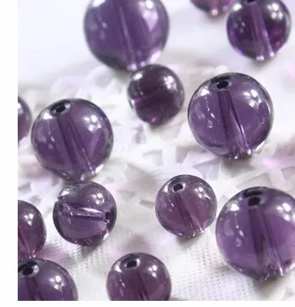 Фиолетовый гладкий шарик занавес из бусин DIY Тыква перегородки материалы оптом хрустальные лампы аксессуары 8 мм