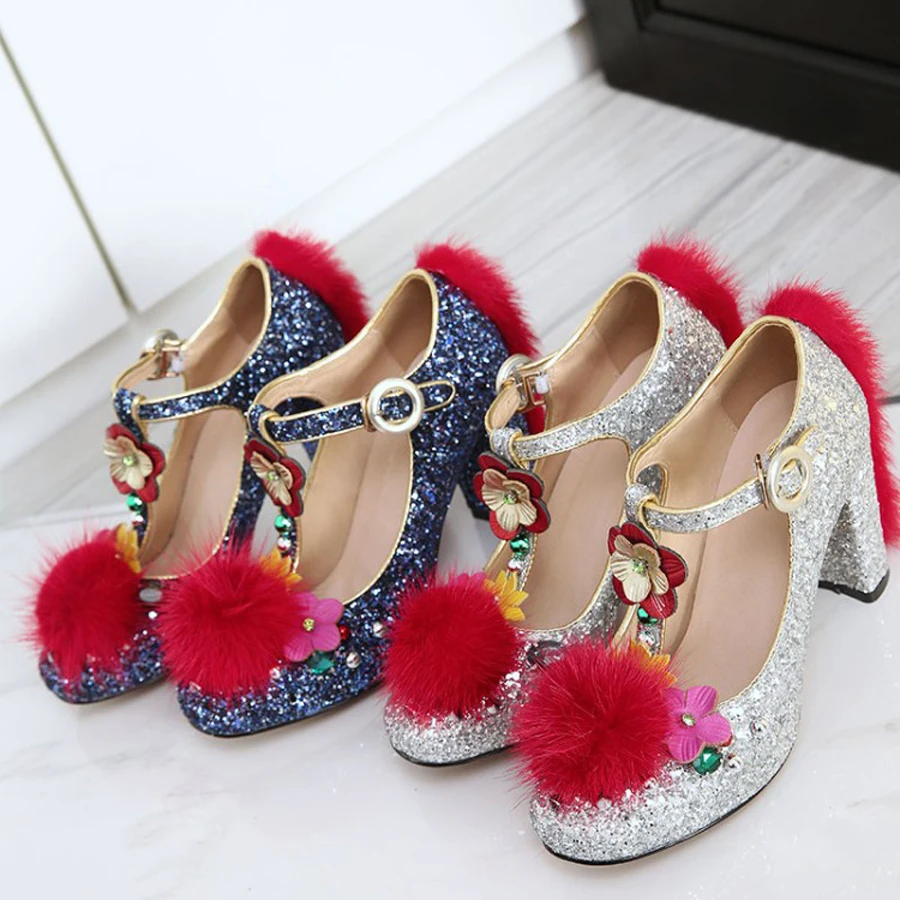 Prova Perfetto для подиума стиль Серебряный Блестящий sequines t ремешок женские туфли