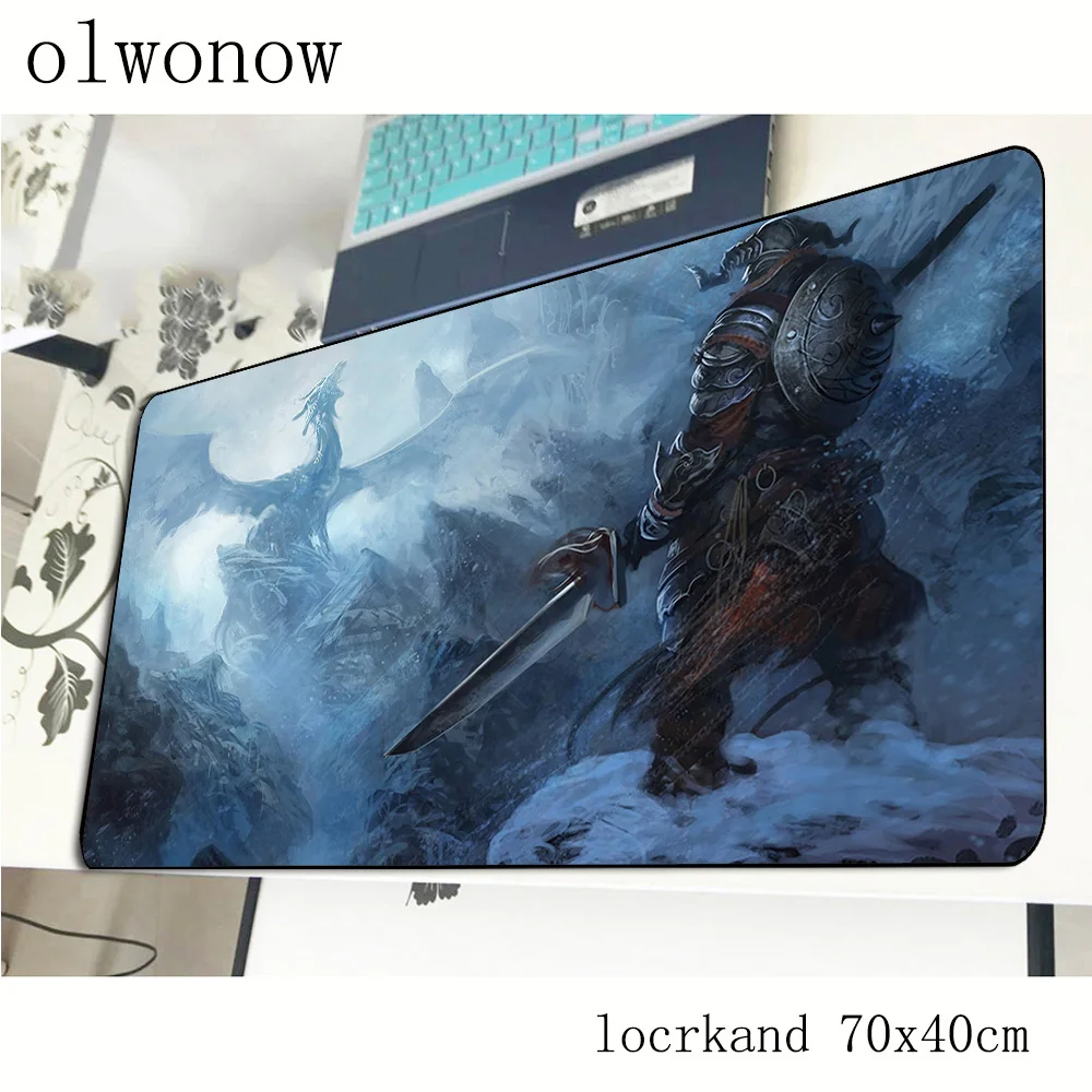 Игровой коврик для мыши skyrim 700x400x2 мм игровой ноутбука большой locrkand мышь ПК