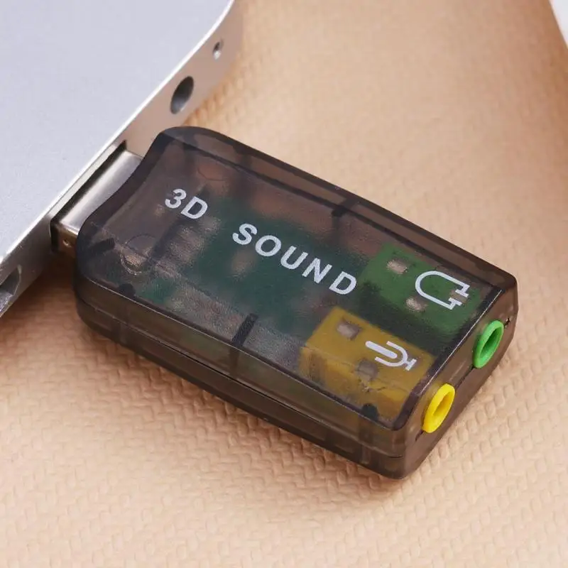Внешний USB 2 0 Звуковая карта Виртуальный 5 1 канал Xear 3D аудио интерфейс адаптер для