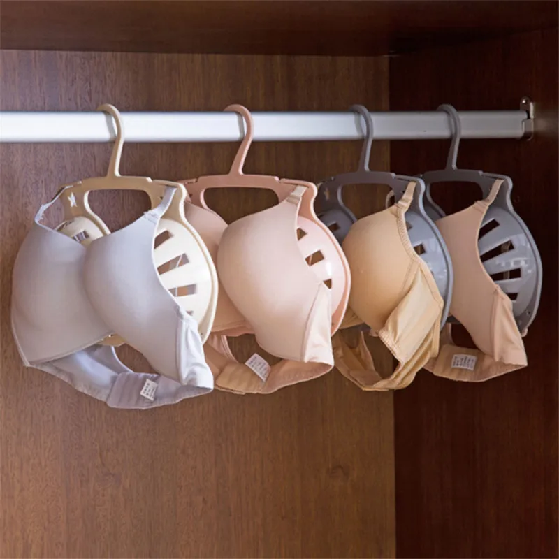 FUNIQUE New Creative Bra Hanger Form Drying Holder Clothes Underwear