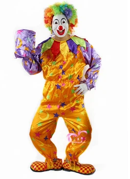 

Free Shipping Hot Sale Funny Clown Costume Adult Clown Cosplay Costume Party for halloween
