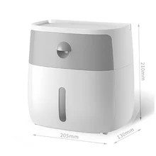 Туалет Бумага держатель настенный держатель бумажных салфеток многофункциональная Пластик ванная и туалет Бумага держатель ящик для хранения туалета