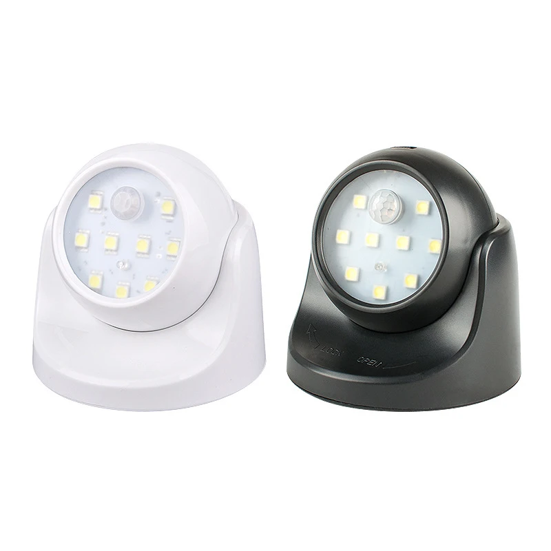 

Motion sensor led night lamp 9 leds 360 degrees Rotatable Wireless Battery powered Emergency lighting for Corridor,Bedroom,Stair