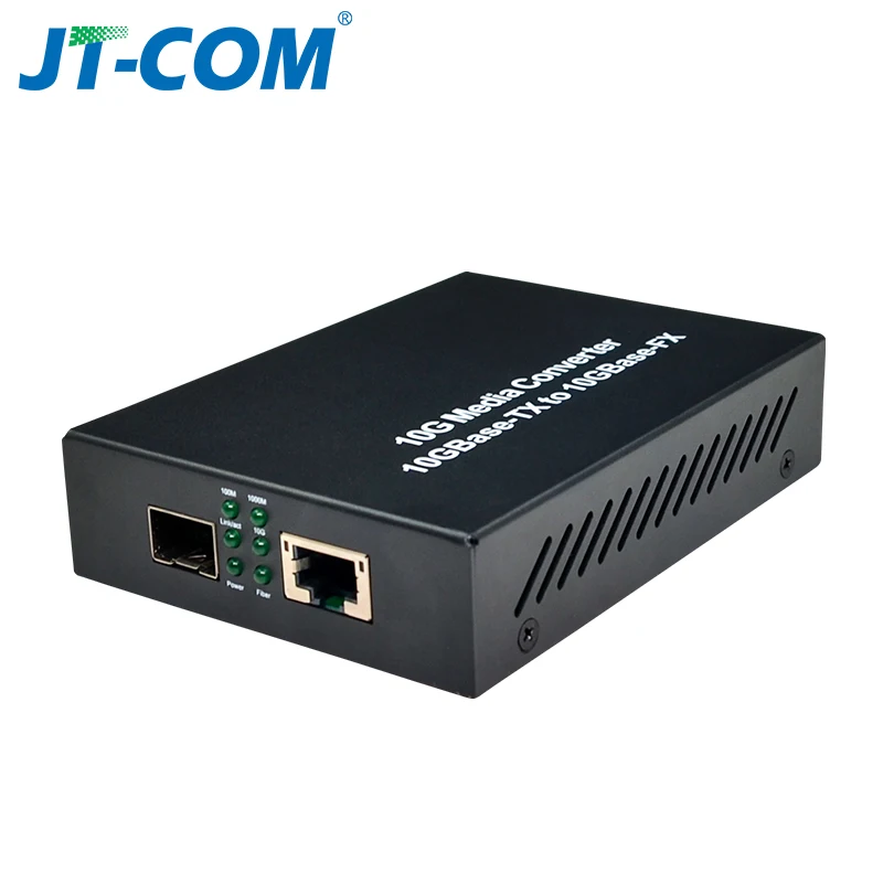 10G Enhanced SFP Media Converter 10GBase-T Ethernet Switch RJ45 to Optical Fiber Optic Transceiver Optical Convert FTTH Tool DC
