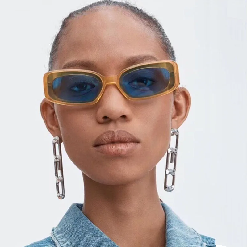 

2018 New Style Sunglasses Women Vintage Fashion Small Rectangle Sun Glasses For Women Men Brand Designer Shades UV400