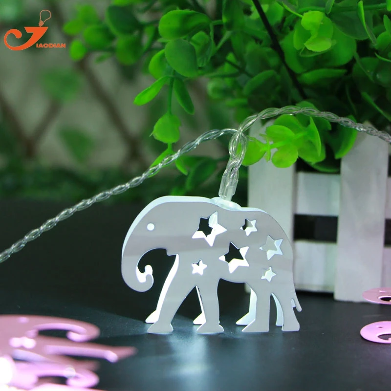 Buy Metal White Elephant lights Animal string light