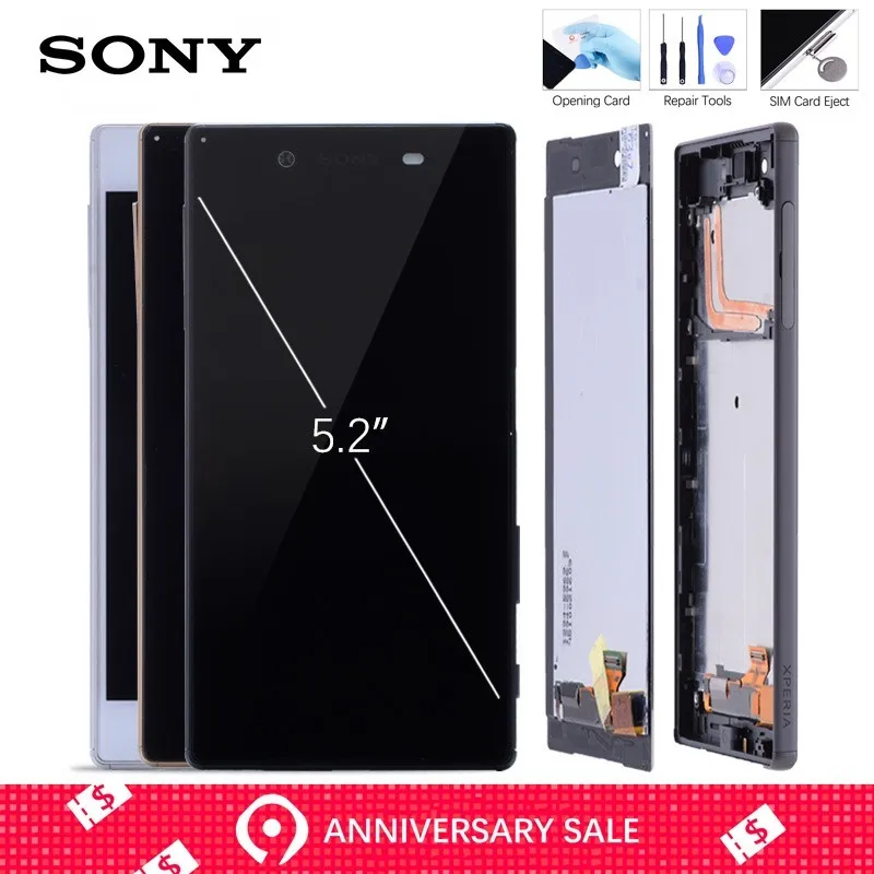 

Original Display For SONY Xperia Z5 LCD Touch Screen with Frame For SONY Xperia Z5 Dual LCD Display E6653 E6603 E6633 E6683