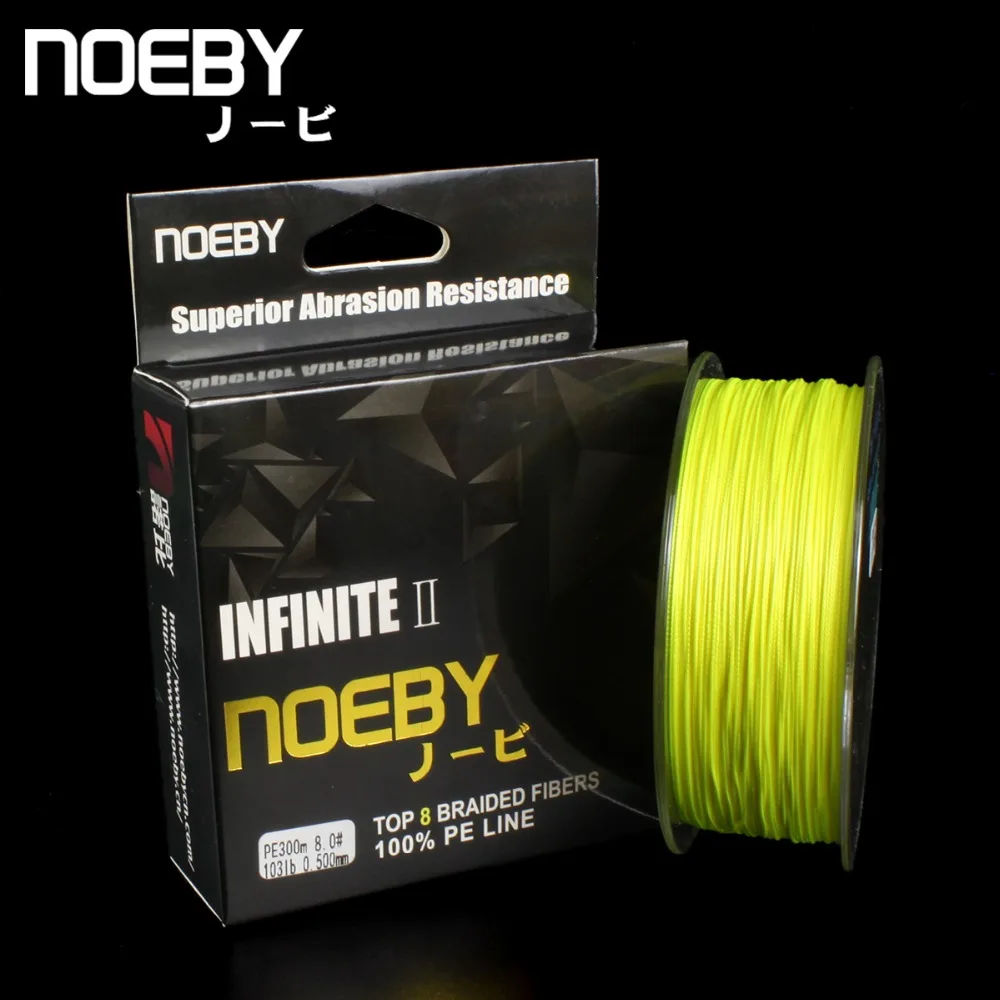 Noeby 300m 8 Strands Lure PE Braided Fishing Line Super High Strength