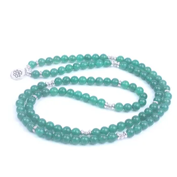 Chapelet Tibétain Mala 108 Perles d'onyx