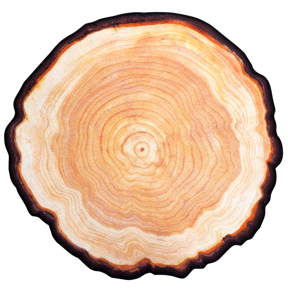 

WINLIFE Creative Rug Ancient Tree Runnal Rings Carpet 3D Non-Slip Area Rug for Living Room Kitchen