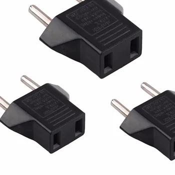 

3 Pcs / Lot Travel Charger Power Adapter US To EU Wall Plug USA To Europe Portable European Regulation Charging Converter Home
