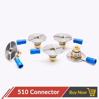 

Quartz Banger 5pcs/lot 510 Connector Spring Loaded 510 Adaptor with Floating Pin Connect any Atomizer Battery for E Cig M