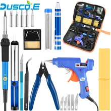 Adjustable Temperature Electric Soldering Iron EU US Plug 110V 220V 60W Welding Soldering station Tip Solder Wire Tools Tweezers Adjustable Temperature Electric Soldering Iron EU US Plug 110V 220V 60W Welding Soldering station Tip Solder Wire Tools Tweezers