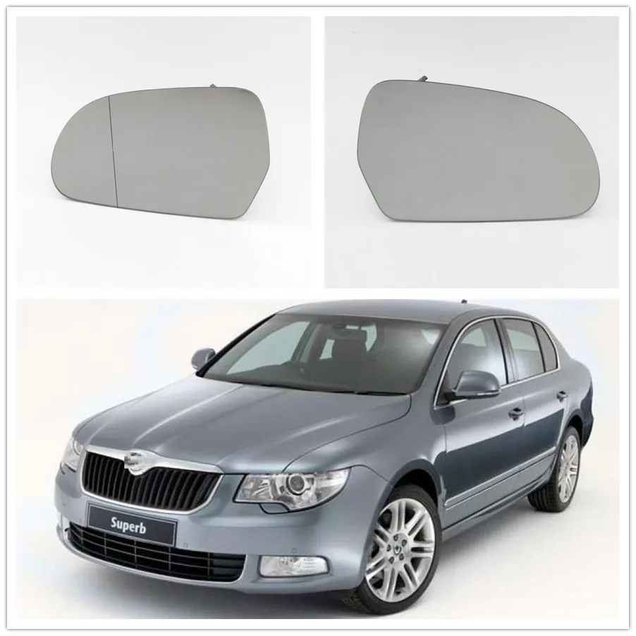 Для Skoda Superb 2008 2009 2010 2011 2012 2013 авто-Стайлинг с подогревом Электрический крыло боковые зеркала и добавит позитива Вашей поездке, Стекло