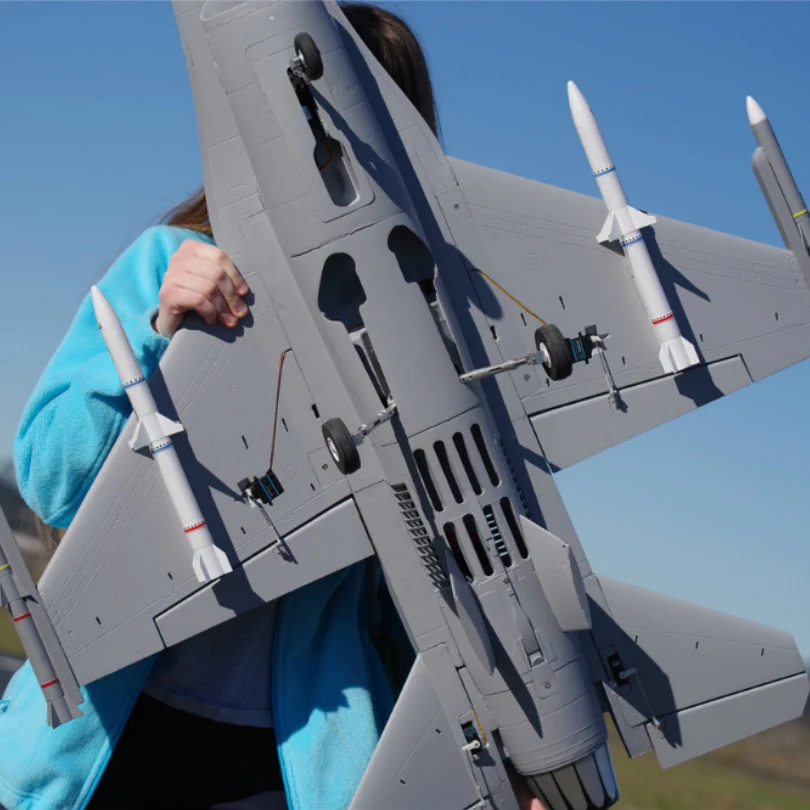Радиоуправляемый самолет FMS 70 мм F16 F 16C файтинговый Сокол V2 Ducted Fan EDF модель