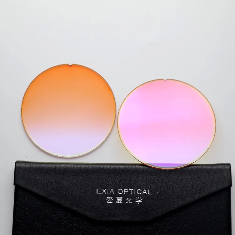 Фиолетовый зеркало линзы с покрытием солнцезащитные очки для женщин в стиле ретро Цвет градиент плоское основание объектива кривой 0 EXIA A39 серии