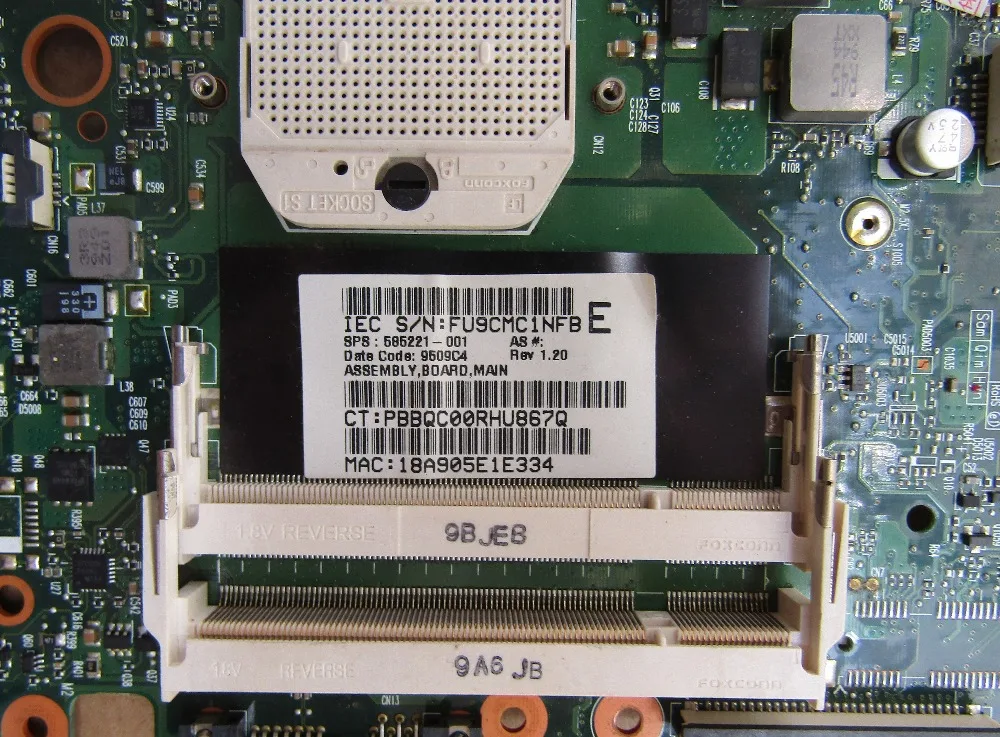 585221-001 شحن مجاني اللوحة المحمول مع disrecte الرسومات ل HP PROBOOK 4515 S 4416 S الكمبيوتر الدفتري DDR2 100% اختبار أشغال